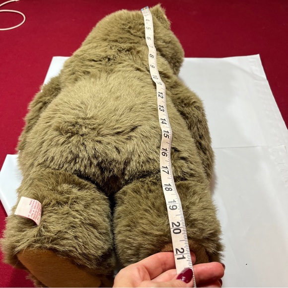 Jumbo TRUDI FUZZY BROWN 21” Teddy BEAR STAND UP Stuffed Animal Plush ITALY DAKIN - Picture 9 of 16